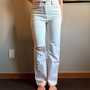 BDG Women's High Rise White/ Cream Jeans